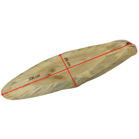 Blat Na Stolik ❍ Okorowany Plaster Drewna ❍ Dł 106 cm  UNIKAT 160311