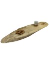 Blat Na Stolik ❍ Okorowany Plaster Drewna ❍ Dł 106 cm  UNIKAT 160311