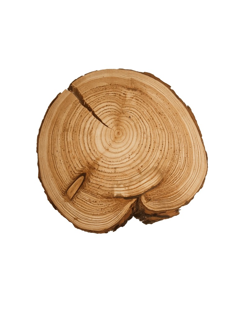 Plastry Okrągłe - Plaster drewna - fi 30-35 cm - Modrzew, gr 4,0 cm 133133 - product MODO24.PL 2