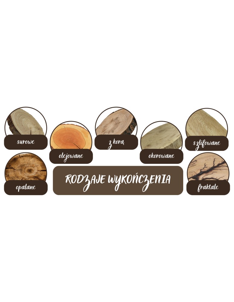 Plastry Okrągłe - Plaster drewna - fi 25-30 cm - Modrzew, gr 3,0 cm 132258 - product MODO24.PL 9