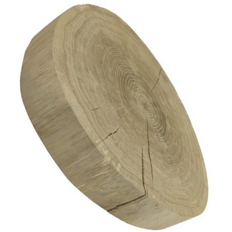 Plaster drewna bez kory - fi 30-35 cm - Dąb, gr 6,0 cm