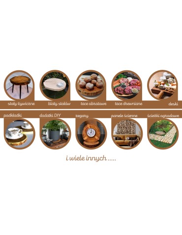 Blaty Drewniane - Blat Na Stolik ❍ Okorowany Plaster Drewna ❍ Dł 99 cm  UNIKAT 140146 - product 11