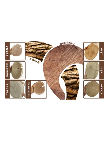 Blaty Drewniane - Blat Na Stolik ❍ Okorowany Plaster Drewna ❍ Dł 99 cm  UNIKAT 140146 - product 12