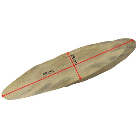 Blat Na Stolik ❍ Okorowany Plaster Drewna ❍ Dł 99 cm  UNIKAT 140146