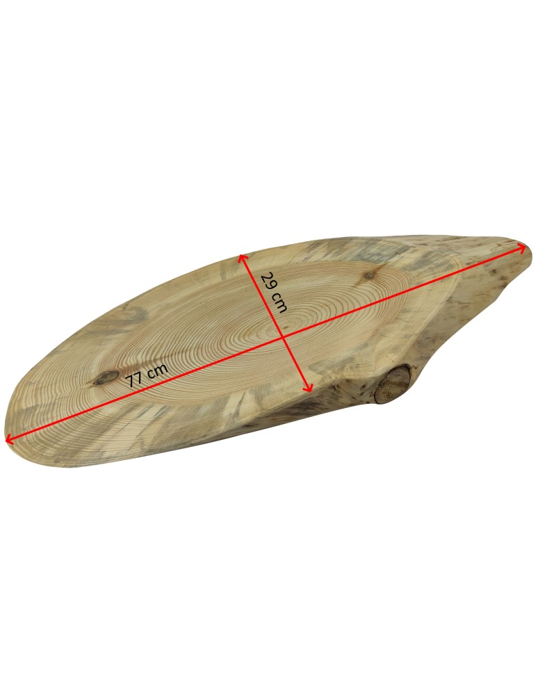 Blaty Drewniane - Blat Na Stolik ❍ Okorowany Plaster Drewna ❍ Dł 77 cm  UNIKAT 143248 - product MODO24.PL 2