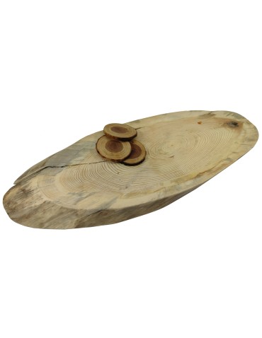 Blat Na Stolik ❍ Okorowany Plaster Drewna ❍ Dł 85 cm  UNIKAT 160303