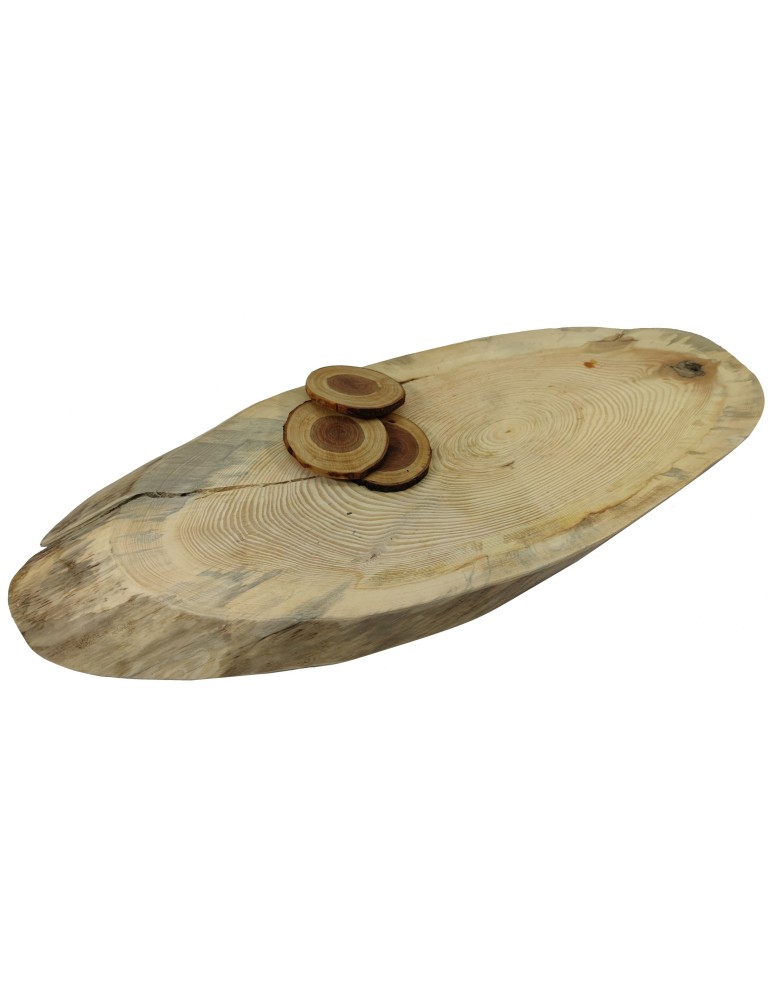 Blaty Drewniane - Blat Na Stolik ❍ Okorowany Plaster Drewna ❍ Dł 85 cm  UNIKAT 160303 - produkt MODO24.PL 1