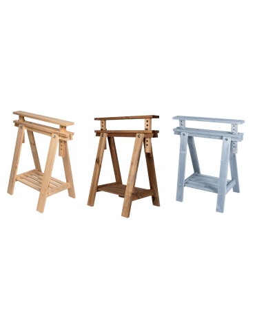 Koziołki Warsztatowe - Regulowany Koziołek Warsztatowy Z Drewna Sosnowego - 1 sztuka - product 12