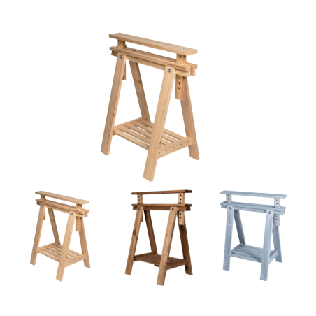 Regulowany Koziołek Warsztatowy Z Drewna Sosnowego - 1 sztuka