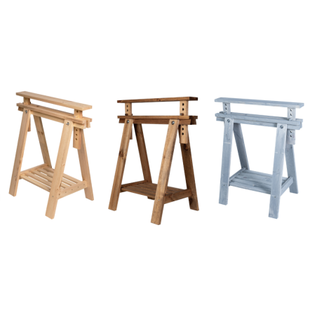 Regulowany Koziołek Warsztatowy W Kolorze Szarym - 1 sztuka