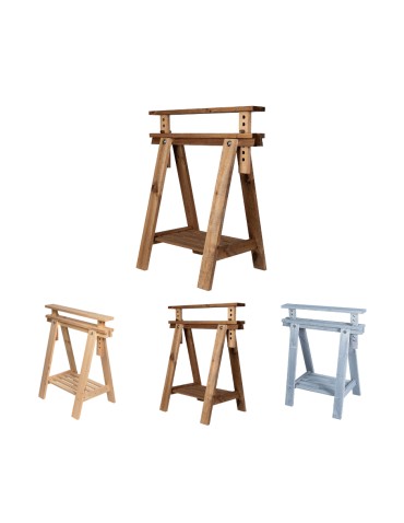 Regulowany Koziołek Warsztatowy W Kolorze Brązowym - 1 sztuka