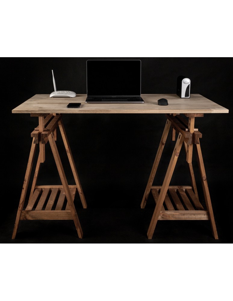 Koziołki Warsztatowe - Regulowany Koziołek Warsztatowy W Kolorze Brązowym - 1 sztuka - product MODO24.PL 7