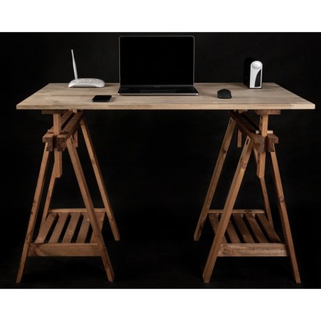 Regulowany Koziołek Warsztatowy W Kolorze Brązowym - 1 sztuka