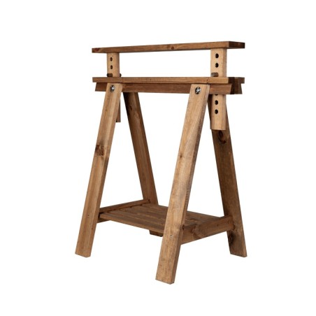 Regulowany Koziołek Warsztatowy W Kolorze Brązowym - 1 sztuka