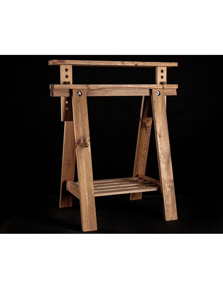 Koziołki Warsztatowe - Regulowany Koziołek Warsztatowy W Kolorze Brązowym - 1 sztuka - product MODO24.PL 10