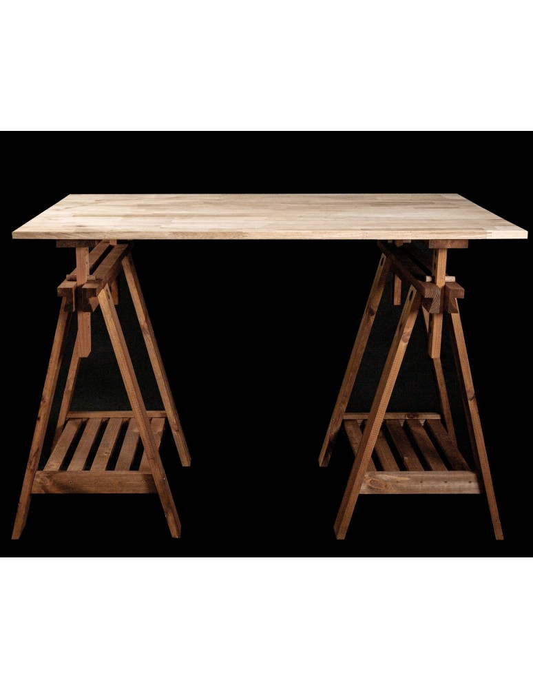 Koziołki Warsztatowe - Regulowany Koziołek Warsztatowy W Kolorze Brązowym - 1 sztuka - product MODO24.PL 12