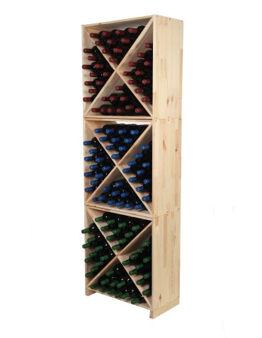 Seria RW-61 - Segmentowy Regał na Alkohole (Półki X1) – RW61  Naturalne Drewno - product 17