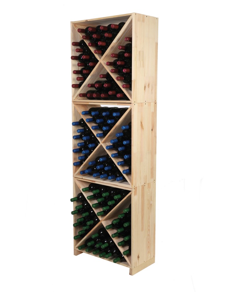 Seria RW-61 - Segmentowy Regał na Alkohole (Półki X1) – RW61  Naturalne Drewno - product MODO24.PL 17