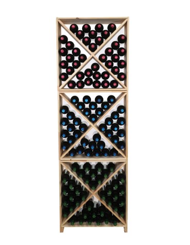 Seria RW-61 - Segmentowy Regał na Alkohole (Półki X1) – RW61  Naturalne Drewno - product 18