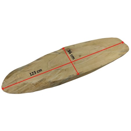 Blat Na Stolik ❍ Okorowany Plaster Drewna ❍ Dł 123 cm  UNIKAT 122458