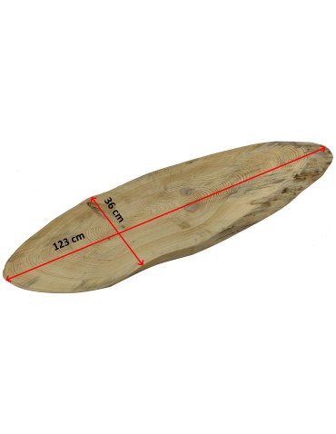 Blat Na Stolik ❍ Okorowany Plaster Drewna ❍ Dł 123 cm  UNIKAT 122849 - product 2