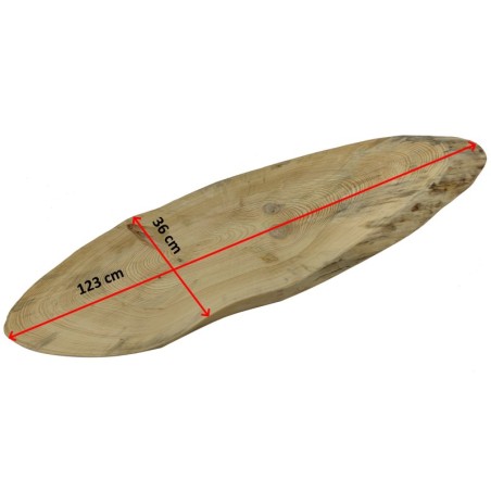 Blat Na Stolik ❍ Okorowany Plaster Drewna ❍ Dł 123 cm  UNIKAT 122849