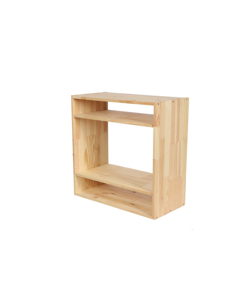 Seria RW-61 - Segmentowy Regał na Alkohole (2 pełne półki) – RW61  Naturalne Drewno - product MODO24.PL 5