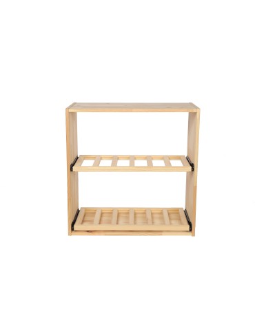 Seria RW-61 - Segmentowy Regał na Alkohole (2 wysuwane leżnie) – RW61 Naturalne Drewno - product 10