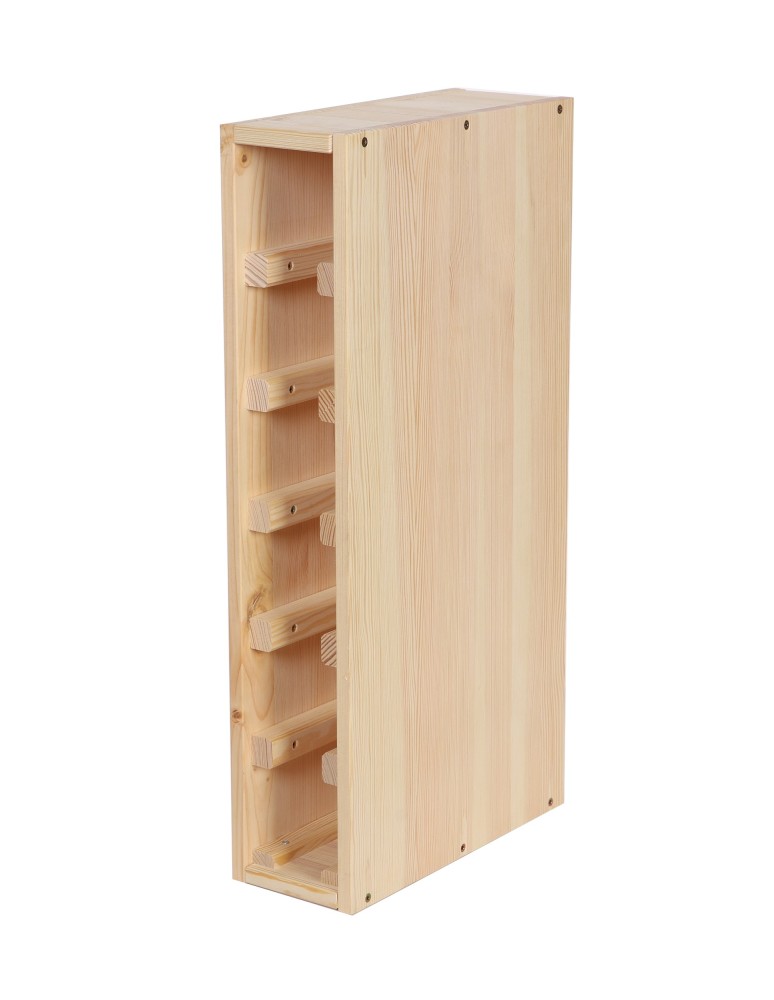 Seria RW-61 - Stojak/ Skrzynka na 6 Butelek – RW61 Naturalne Drewno · Seria RW61 - product MODO24.PL 4