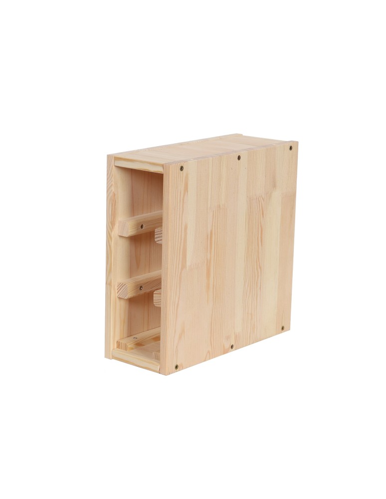 Seria RW-61 - Stojak/ Skrzynka na 3 Butelki – RW61 Naturalne Drewno - product MODO24.PL 3