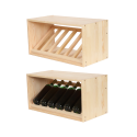 Ekspozycyjny Regał na Wino 30X60X30 cm · 1 Leżnia Ukośna  · Naturalny