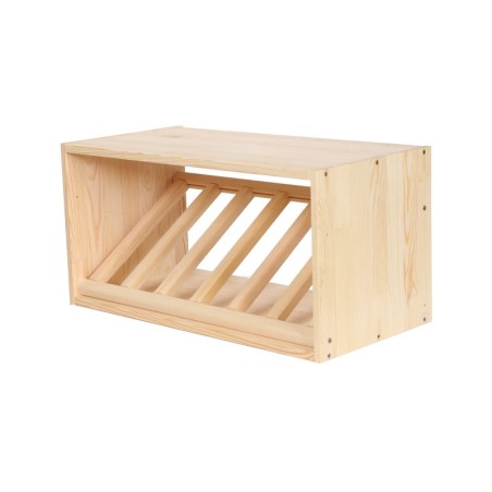 Ekspozycyjny Regał na Wino 30X60X30 cm · 1 Leżnia Ukośna  · Naturalny