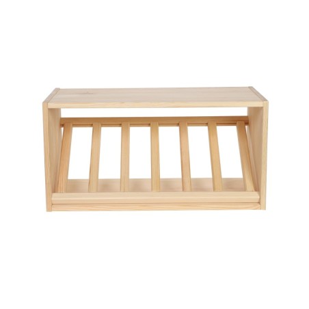 Ekspozycyjny Regał na Wino 30X60X30 cm · 1 Leżnia Ukośna  · Naturalny