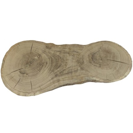 Dębowy Blat Na Stolik ❍ Okorowany Plaster Drewna ❍ Dł  99 cm  UNIKAT 105301