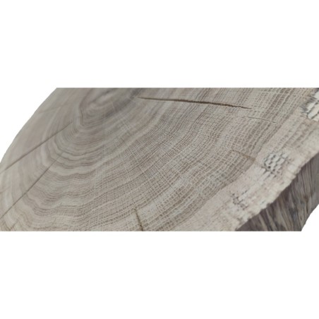 Dębowy Blat Na Stolik ❍ Okorowany Plaster Drewna ❍ Dł 87 cm  UNIKAT 133041