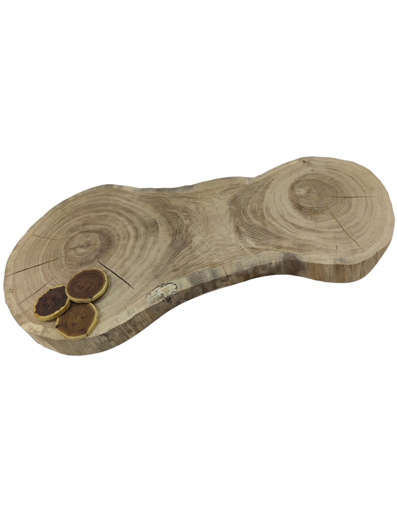 Blaty Drewniane - Dębowy Blat Na Stolik ❍ Okorowany Plaster Drewna ❍ Dł 87 cm  UNIKAT 133041 - product MODO24.PL 1