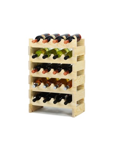 Regał Modułowy - 5 Leżni po 4 butelki - RW10_04x05