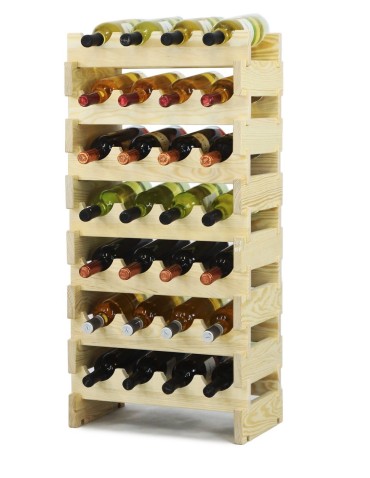 Regał Modułowy - 7 Leżni po 4 butelki - RW10_04x07