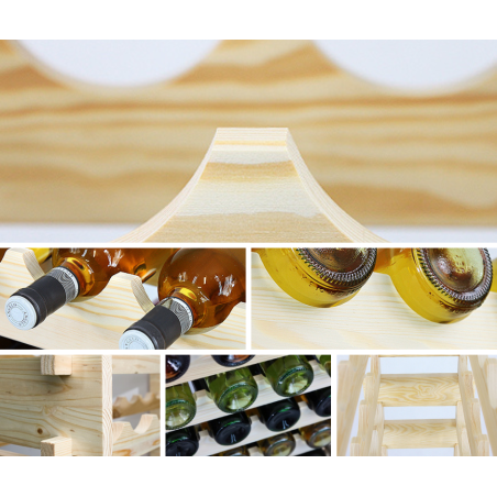 Regał Modułowy - 10 Leżni po 4 butelki - RW10_04x10