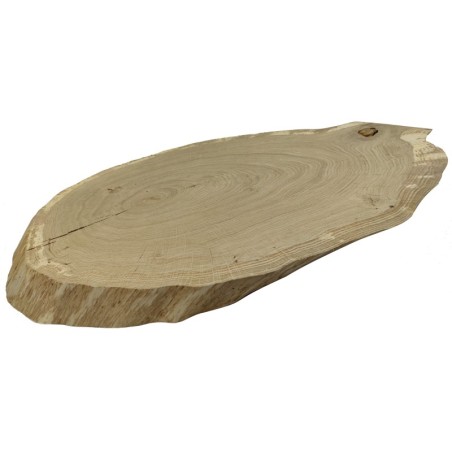 Dębowy Blat Na Stolik ❍ Okorowany Plaster Drewna ❍ Dł  82cm  UNIKAT 123150