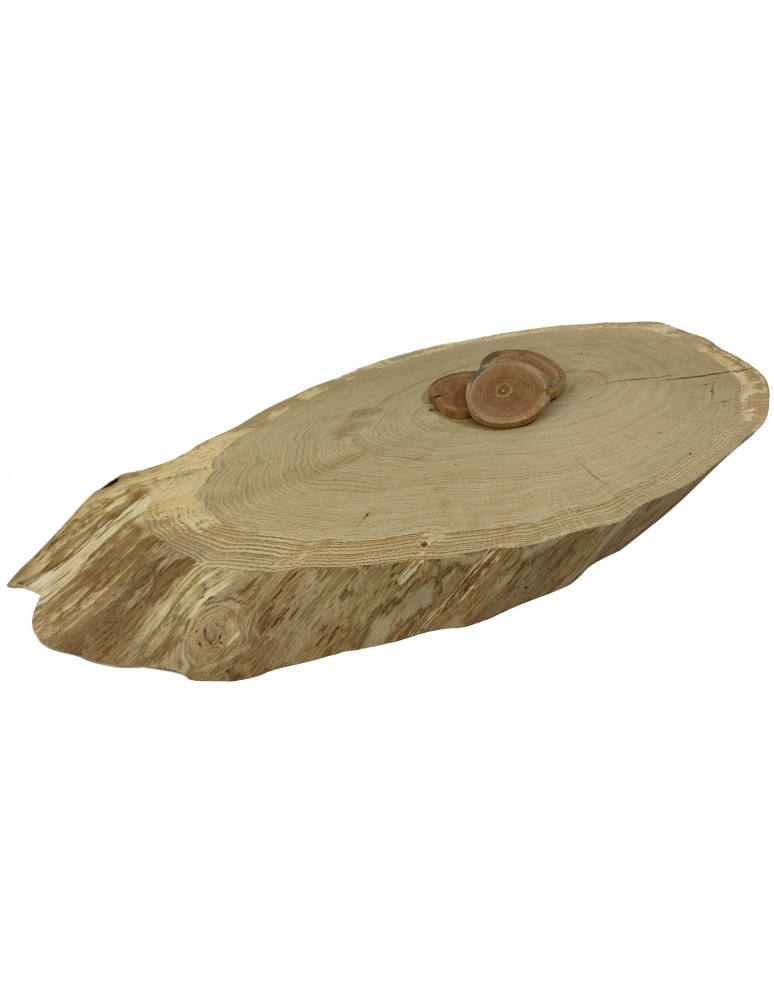 Blaty Drewniane - Dębowy Blat Na Stolik ❍ Okorowany Plaster Drewna ❍ Dł  82cm  UNIKAT 123150 - produkt MODO24.PL 1