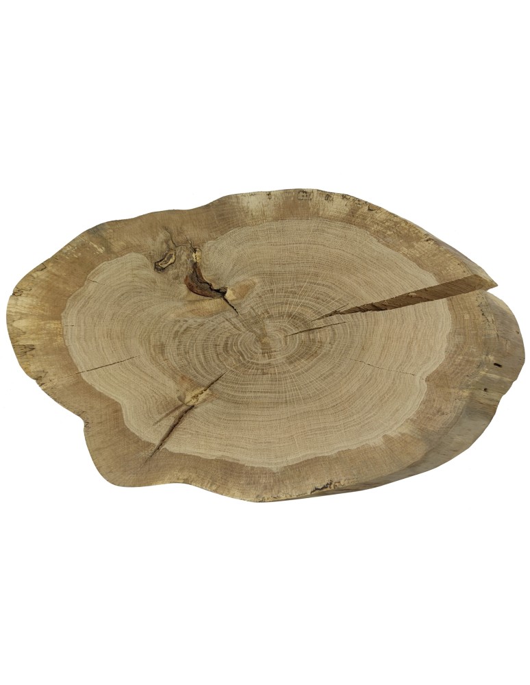 Blaty Drewniane - Dębowy Blat Na Stolik ❍ Okorowany Plaster Drewna ❍ Dł 65cm  UNIKAT 125400 - product MODO24.PL 3