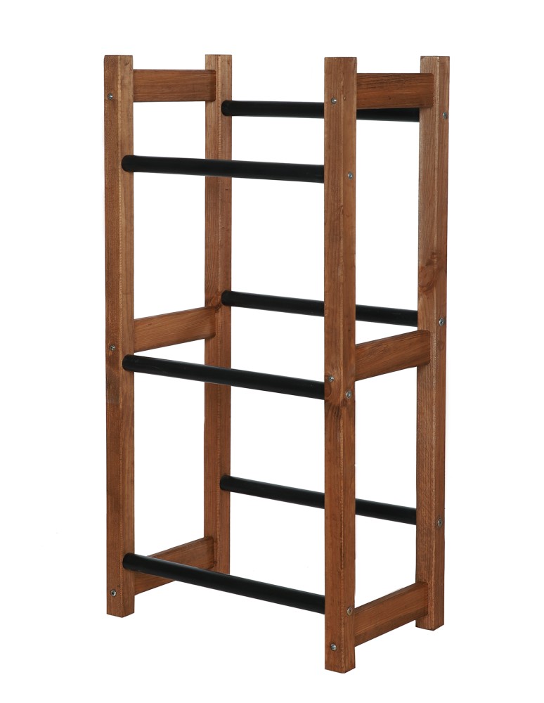 seria RSR - Regał na Skrzynki Transportowe (3szt) – Plastik/Drewno Brąz –108X53X32 cm - product MODO24.PL 3