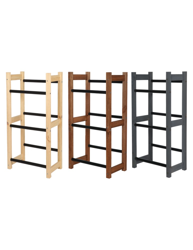 seria RSR - Regał na Skrzynki Transportowe (6szt) – Plastik/ Drewno Brąz – 108X102X32 cm - product MODO24.PL 5