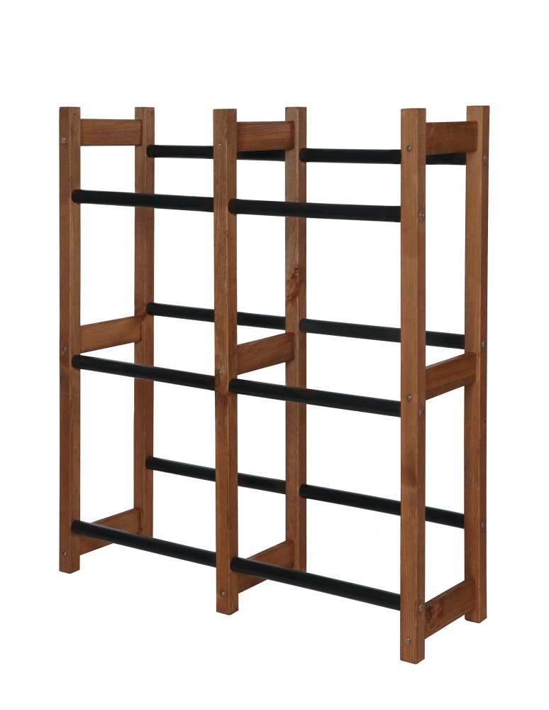 seria RSR - Regał na Skrzynki Transportowe (6szt) – Plastik/ Drewno Brąz – 108X102X32 cm - product MODO24.PL 7