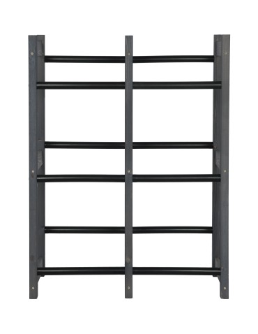 seria RSR - Regał na Skrzynki Transportowe (6szt) – Plastik/Drewno Szare– 108X102X32 cm - product 6