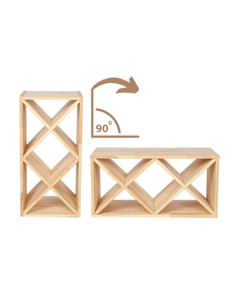 Seria RW-61 - Segmentowy Regał na Alkohole (półki X2) – RW61 Brąz - product MODO24.PL 13