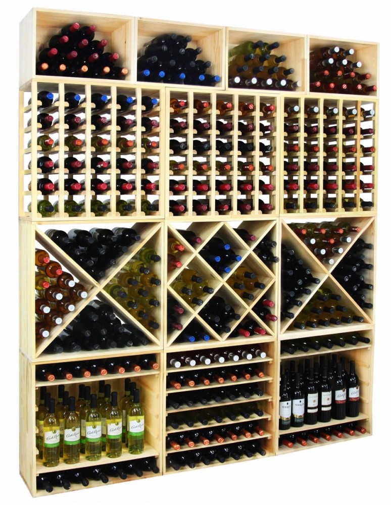 Seria RW-61 - Segmentowy Regał na Alkohole (5 poziomych leżni) – RW61 Brąz - product MODO24.PL 15