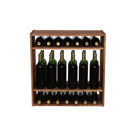 Modułowy Regał na Alkohole 60X60X30 cm · 2 Półki Pełne · Naturalny