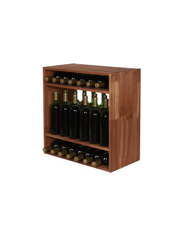 Segmentowy Regał na Alkohole (2 pełne półki) – RW61 Brąz - product 2